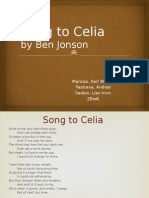 Song To Celia: by Ben Jonson