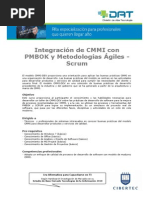 Integraciøn de CMMI Con PMBOK y Metodolog¡as Giles - Scrum PDF