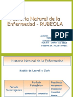 Historia Natural de La Enfermedad RUBEOLA Fernando Vigil Velasquez