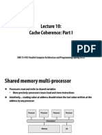 Cache Coherence: Part I: CMU 15-418: Parallel Computer Architecture and Programming (Spring 2012)