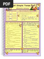 Present Simple Tense Part 2 Affirmative Sentences 3 Pages 10 Tasks With Key