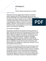 La Política y El Profesor C. Por Pablo Secada