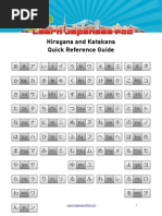 Hiragana Katakana Cheat Sheet PDF