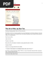 The Art of War, by Sun Tzu 1