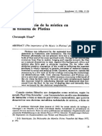 La Importancia de La Mistica en La Filosofía de Plotino PDF