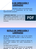 Estilo de Direccion y Liderazgo