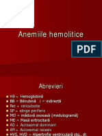 Anemii Hemolitice