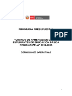 Definiciones Operativas Pela 2015