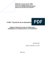 Forme Si Modalitati de Manifestare A Terorismului International Contemporan.