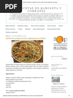 Las Recetas de Karoleta y Compañía - Quiche de Verduras (Receta Vegetariana Ovo-Láctea) PDF