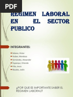 Regimen Laboral Del Sector Público-Terminaso - Exposicion