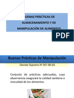 Buenas Practicas de Almacenamiento y Manipulación de Alimentos