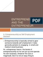 1.1entrepreneurship and The Entrepreneur