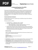 PEY Final Internship Report Instructions 2013