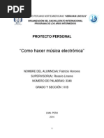 Informe Proyecto Personal