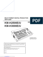 Mezclador de Video JVC KM H3000 PDF