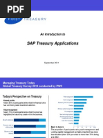 SAP Introduction To Treasury Applications