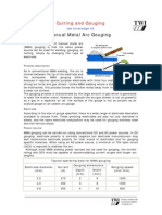 Manual Metal Arc Gouging