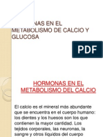 Hormonas en El Metabolismo de Calcio y Glucosa