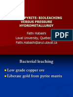 Chalcopyrite: Bioleaching Versus Pressure Hydrometallurgy