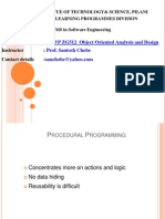 SEWP ZG512 Object Oriented Analysis and Design Prof. Santosh Chobe