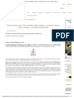 Tipos de Datos Java. Tipos Primitivos (Int, Boolean... ) y Objeto (String, Array o Arreglo PDF