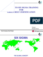 SIX SIGMA Training Manual