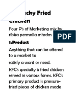 KFC Marketing Mix