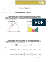 Composite Simpson's Method