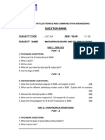 Question Bank: Subject Code: Ec1303 Sem / Year Subject Name