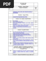 ITC (HS), 2012 Schedule 1 - Import Policy No. Chapter Descriptions No