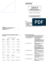 Aoyue 2901 Manual