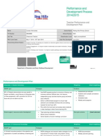 Carolyn Hernandez Performance and Development Plan 2014 - 2015