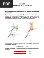 Unidad I (Cinematica de La Particula PDF