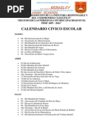 Calendario Cívico Escolar 2014