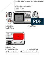 X6 Instruction Manual Back View