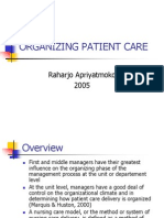 Organizing Patient Care