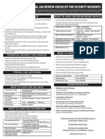 Cheat Sheet - Incident Response Log Management