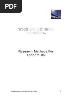 Research Method Workbook