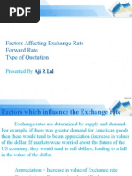 Factors Affecting Exchange Rate Forward Rate Type of Quotation