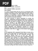 A.M. No. 2349 July 3, 1992 DOROTHY B. TERRE, Complainant, ATTY. JORDAN TERRE, Respondent. Per Curiam