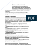 Factores de Elección de Un Material PDF