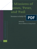 Missions of James, Peter, and Paul Tensions in Early Christianity - Chilton, Bruce Evans, Craig (Edd.)