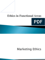 Unit II - Ethics in Functional Areas