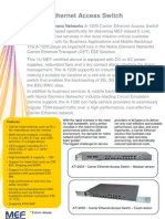 Carrier Ethernet Access Switch: Nokia Siemens Networks