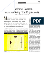 A Review of Common Electrical Safety Test Requirements: by Dwayne M. Davis, Associated Research