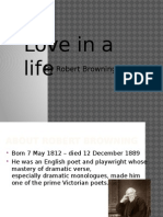 Love in A Life by Robert Browning Analysis