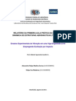 Relatório Laboratorio I - Dinamica de Estruturas - Ensaios Experimentais de Vibração em Uma Viga Engastada-Livre Empregando Excitação Por Impacto