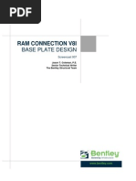 Ram Connection V8I: Base Plate Design