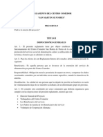 Reglamento Interno Del Centro Comedor San Martin de Porres